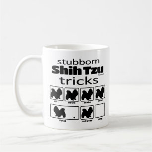Caneca De Café Truques teimosos de Shih Tzu