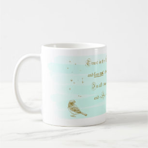 Caneca De Café Trust in the Lord Proverbs Aqua