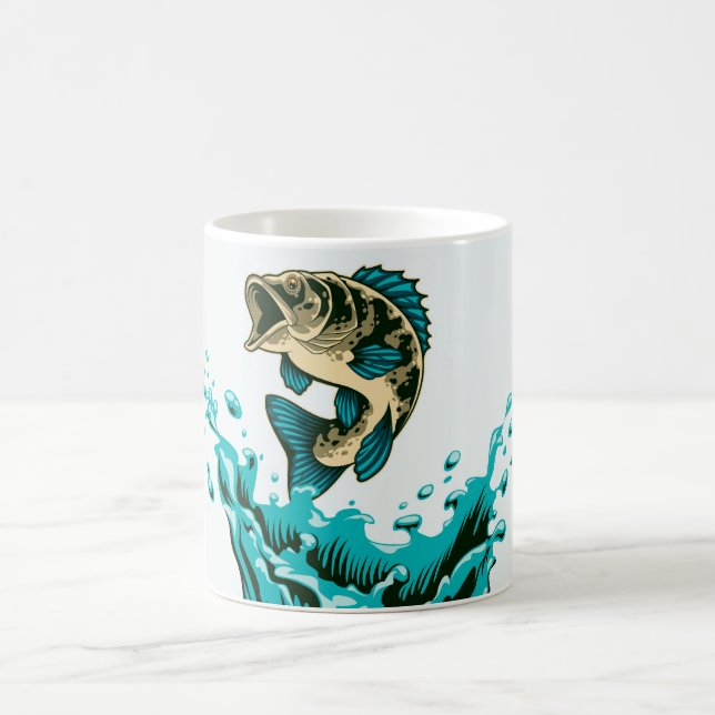 Caneca De Café Truta Adorável Divertida (Centro)