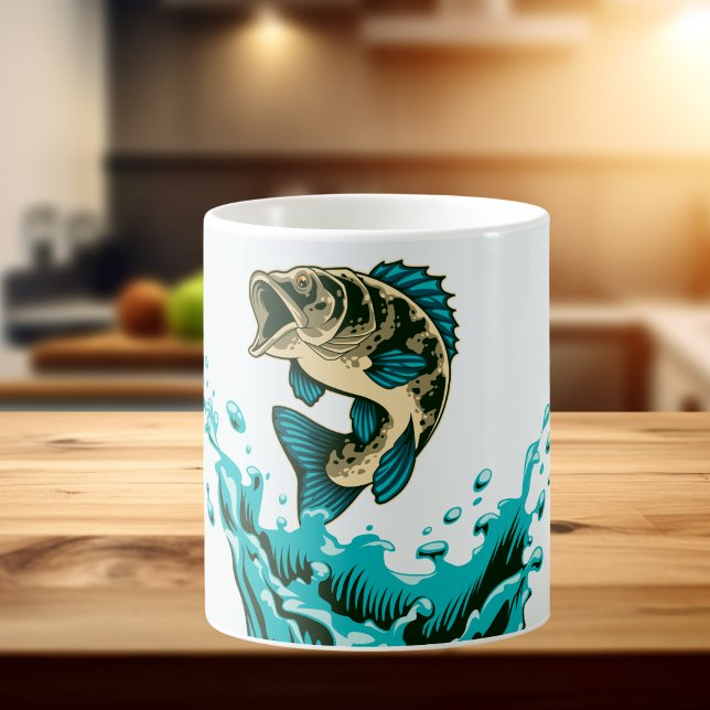 Caneca De Café Truta Amante da Diversão (Fun Fishing Mug for the outdoors men in your life)