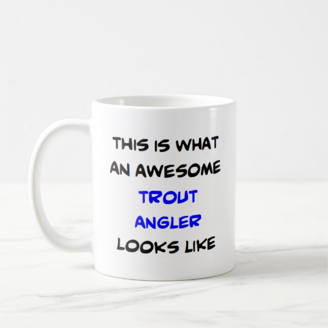 Caneca De Café truta angler, incrível (Esquerda)