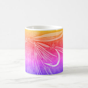 Caneca De Café Truta Clássica "Amarelo e Laranja"