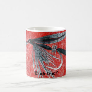 Caneca De Café Truta Clássica "Black Gnat"