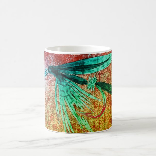 Caneca De Café Truta Clássica "Black Gnat" (Centro)