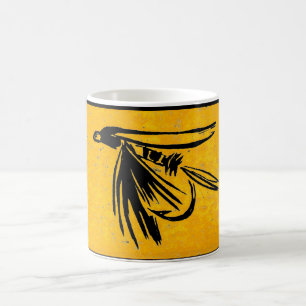 Caneca De Café Truta Clássica "Black Gnat"
