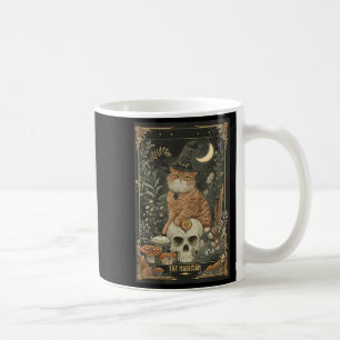 Caneca De Café Truta Gática De Tarô De Gato Gótico De Cottagecore