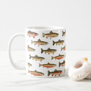 Caneca De Café Trutas em Abundância Pesca