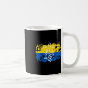 Caneca De Café Tryzub Fica Unido Com a Ucrânia Tridente Ucraniano