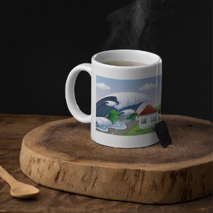 Caneca De Café Tsunami Wave Coffee Mug