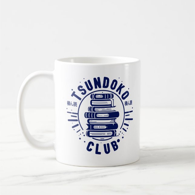 Caneca De Café Tsundoku Club Book Lovers Bibliophile Booktok  (Esquerda)