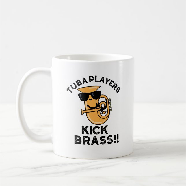 Caneca De Café Tuba Players Kick Brass Encantado Música (Esquerda)