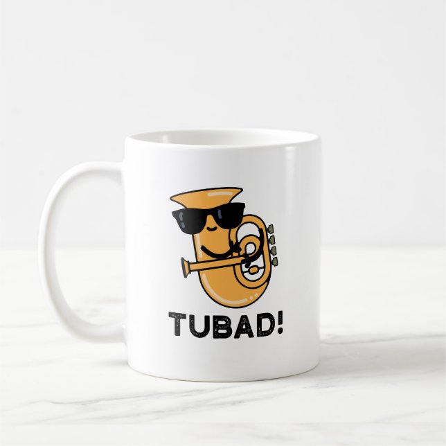 Caneca De Café Tubad Funny Music Tuba Pun (Esquerda)