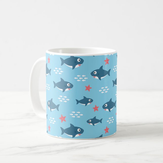 Caneca De Café Tubarão (Frente Esquerda)