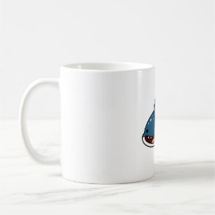 Caneca De Café Tubarão Baleia Kawaii