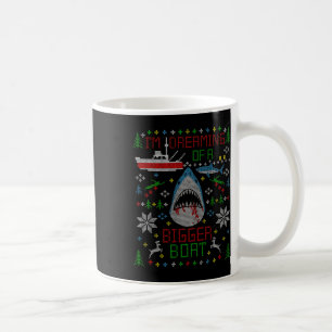 Caneca De Café Tubarão-branco-excelente que pescam suéter de Nata