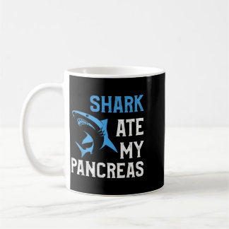 Caneca De Café Tubarão Comeu Pâncreas Engraçado T1d Diabético Tip