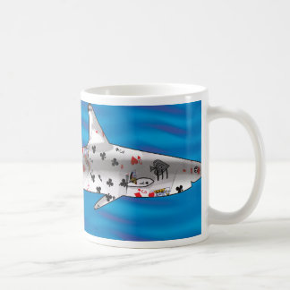 Caneca De Café Tubarão de cartão