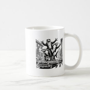 Caneca De Café Tubarao Em Um Carro Antigo Dos Anos 50 Em Roma Ade