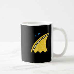 Caneca De Café Tubarão Kawaii Limão Lima Barbatana Engraçado Famí