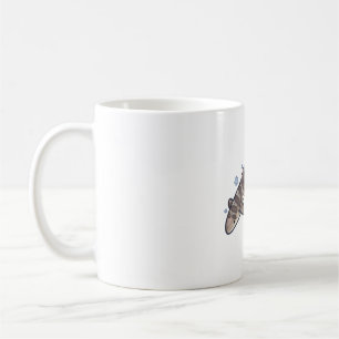 Caneca De Café Tubarão-leopardo Delight � Arte Animal Cuta