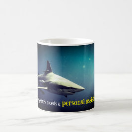 Caneca De Café Tubarão-preto oceânico submarino