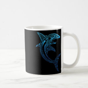 Caneca De Café Tubarão-tribal polinésio Tatuagem havaiana V