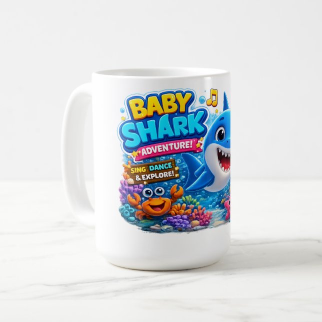 Caneca De Café tubarãozinho (Frente Esquerda)