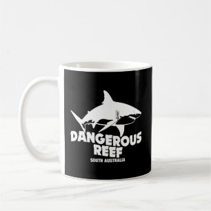 Caneca De Café Tubarões brancos Excelente de mergulho Scuba - Rec