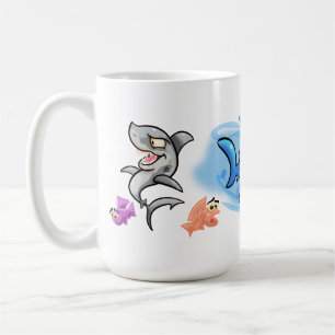 Caneca De Café Tubarões de animação incríveis