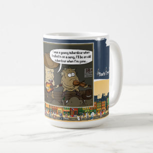 Caneca De Café Tuberdour Humor Clássico de Jogo de Palavras Mus