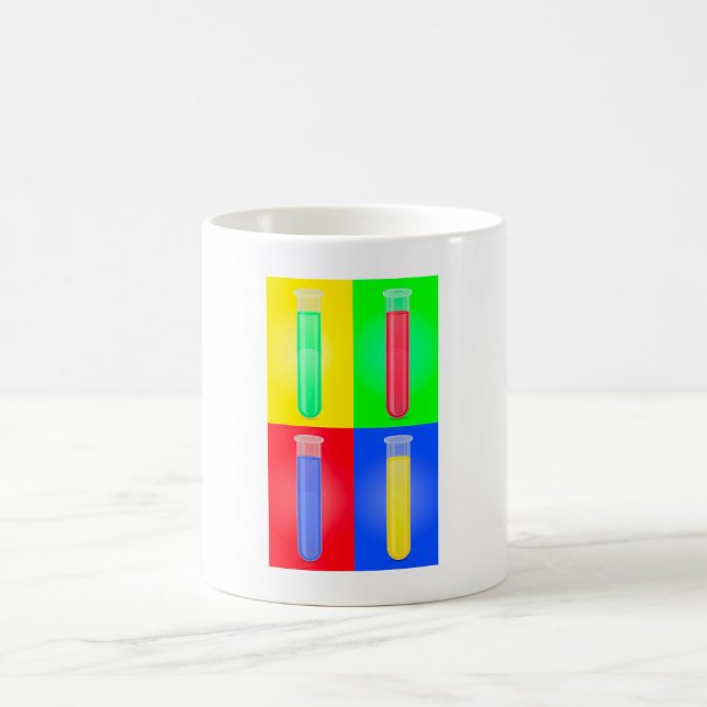 Caneca De Café Tubos de ensaio coloridos (Criador carregado)