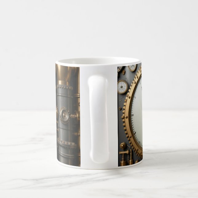 Caneca De Café Tubos e Drinkware de Gages Steampunk (Alça)