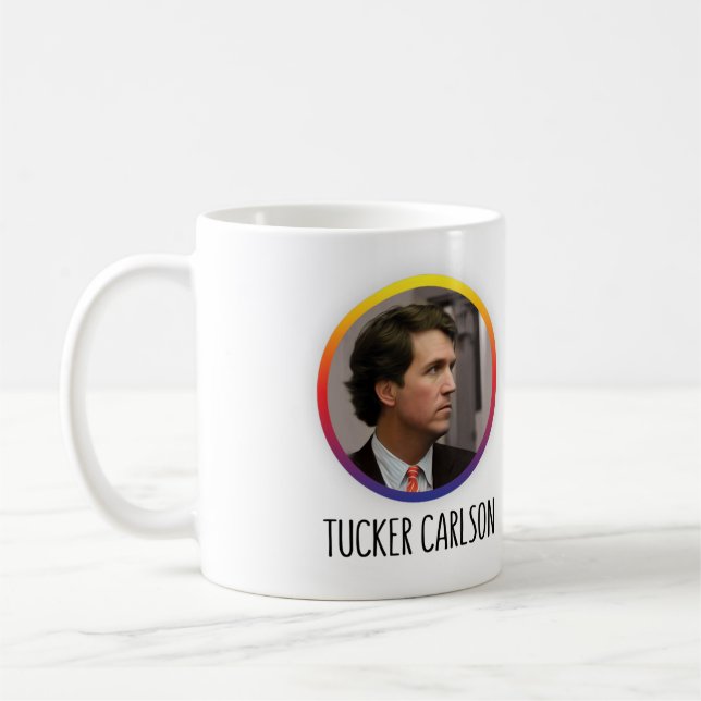 Caneca De Café Tucker Carlson fans Mug (Esquerda)