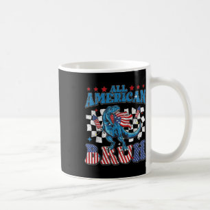 Caneca De Café Tudo Americano Bruh Dinossauro T-rex Patriótico 4