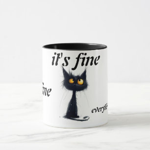 Caneca de Café Tudo Bem Estou Bem Tudo Está Bem