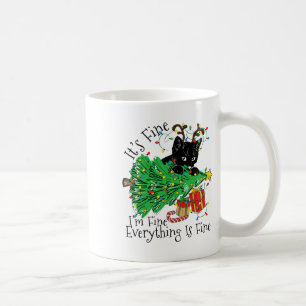 Caneca De Café Tudo Bem Estou Bem Tudo Está Bem Diversão Natal