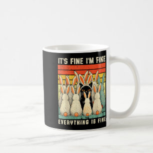 Caneca De Café Tudo Bem Estou Bem Tudo Está Bem Gato Preto Leste