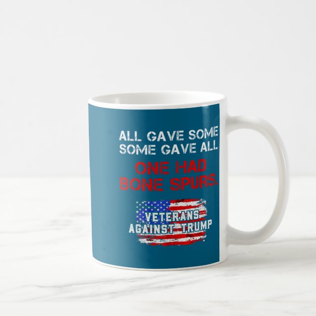 Caneca De Café Tudo Deu Algum Design de Dia dos Veteranos (Direita)