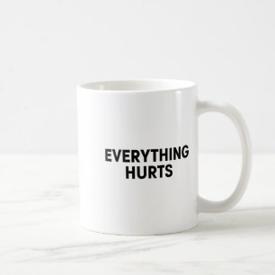 Caneca De Café Tudo Dói Treino de Músculo de Homem Forte