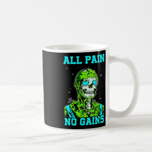 Caneca De Café Tudo Dor Sem Ganho Fitness Levantamento de Peso Cu