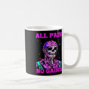 Caneca De Café Tudo Dor Sem Ganho Fitness Levantamento de Peso Cu