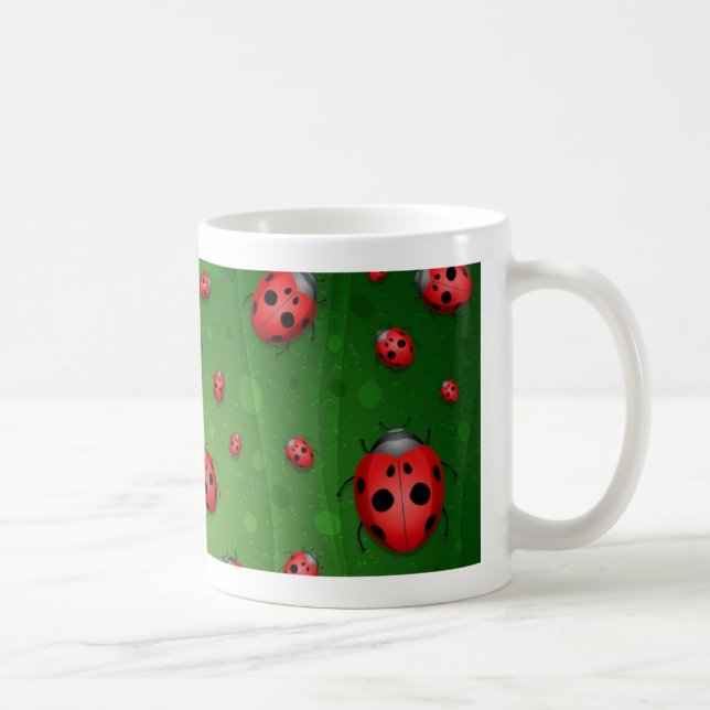Caneca De Café Tudo é cheio dos joaninhas (Direita)