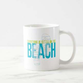 Caneca De Café Tudo é melhor na praia