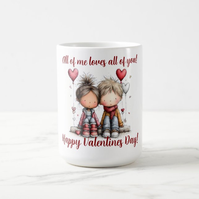 Caneca De Café Tudo em Mim Ama Tudo em Você (Centro)