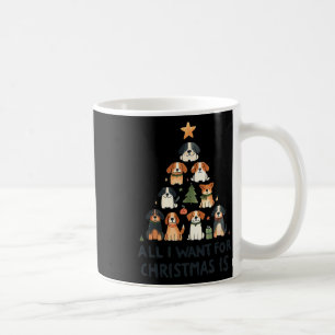 Caneca De Café Tudo O Que Eu Quero Para O Natal É Cachorro Árvore