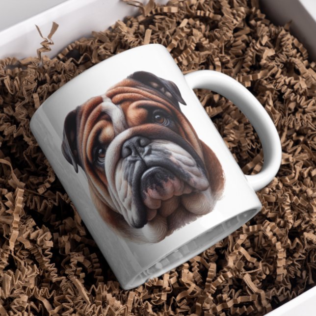 Caneca De Café Tudo o que você precisa é amor e um Bulldog (Criador carregado)