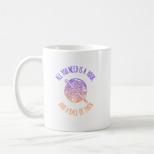 Caneca De Café Tudo o que você precisa é de um gancho e uma bola