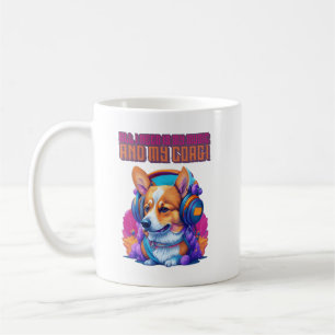 Caneca De Café Tudo que preciso é de minha música e meu Corgi