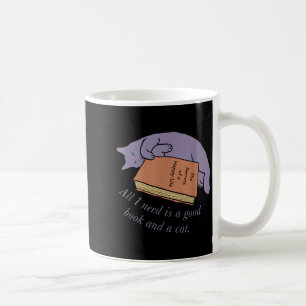 Caneca De Café Tudo que Preciso é um Bom Livro e um Gato