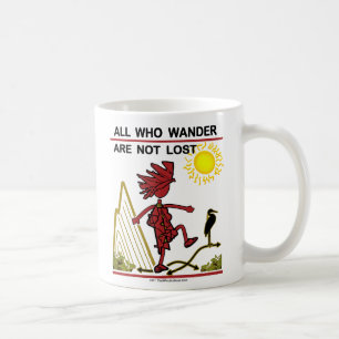 Caneca De Café Tudo que vagueia & sonha